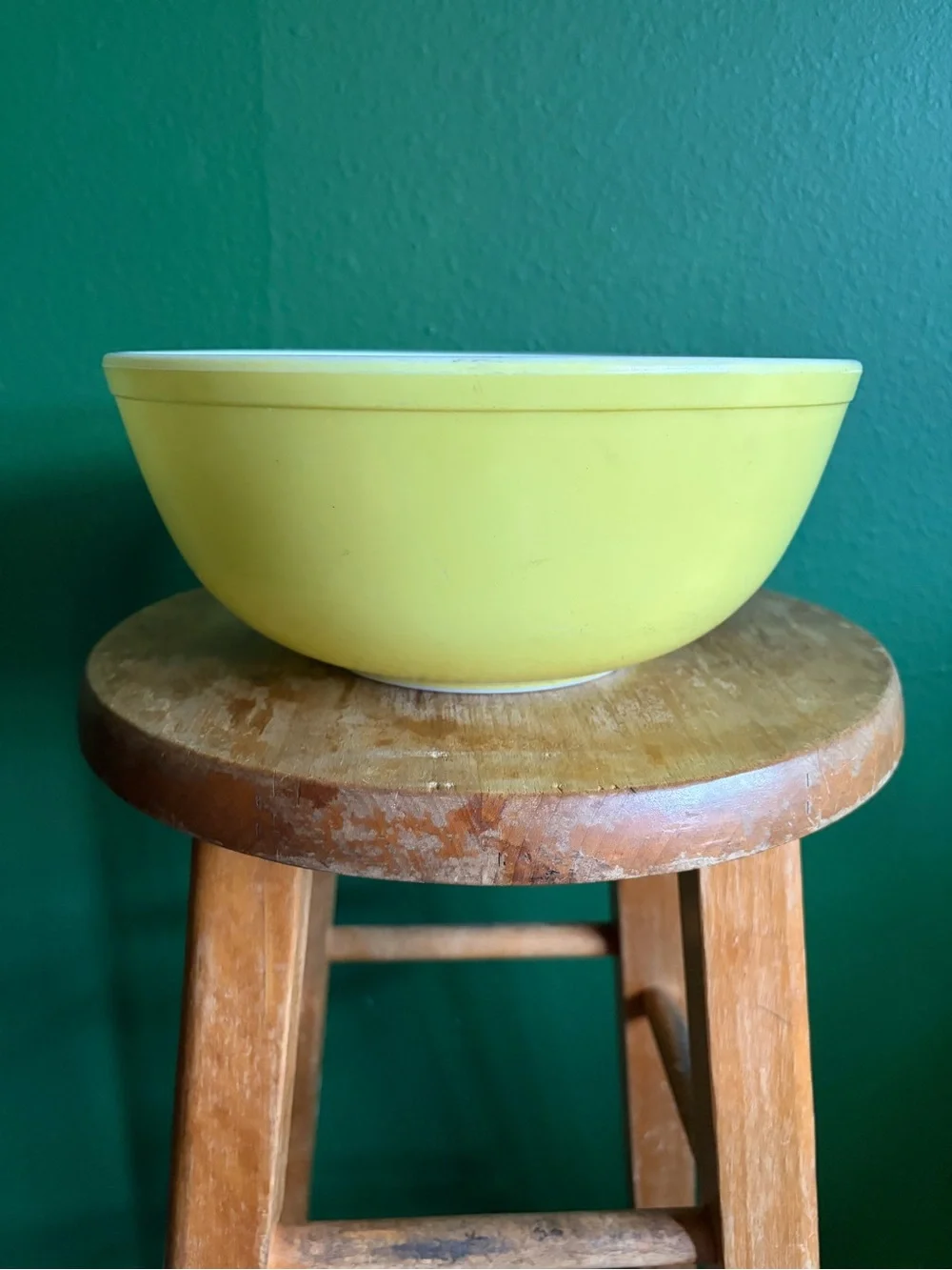 Vintage Pyrex 404 Nesting Bowl in Primary Yellow